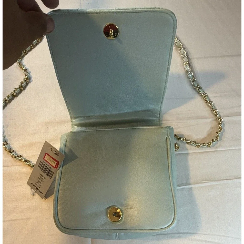 💙👜 Amanda Smith Quilted Crossbody Bag | NWT | Teal & Silver | Women's Stylish